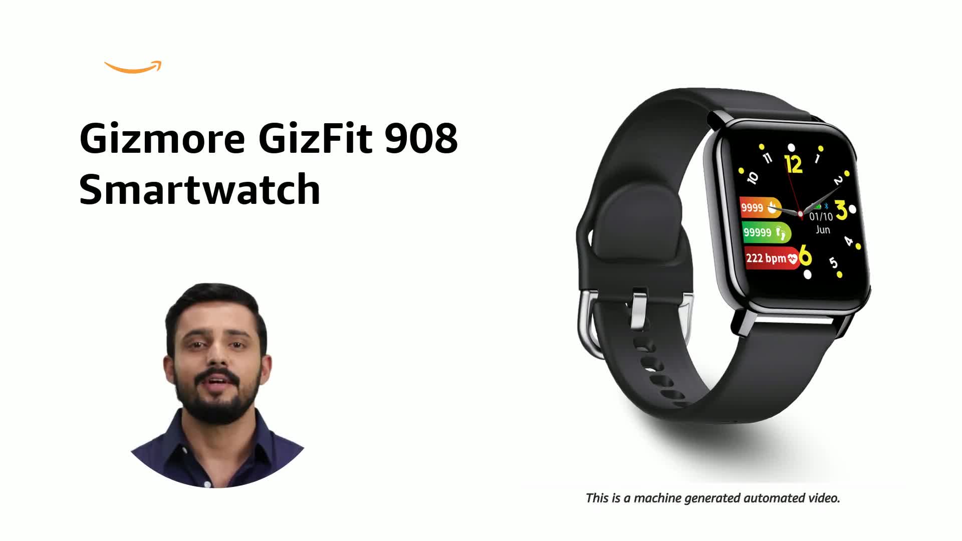 Amazon.in: Buy GIZMORE GizFit 908 Full Touch Smart Watch 1.4” 3D